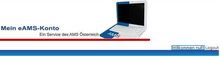 Willkommen null on the Austrian Labor Agency (AMS) Web Site